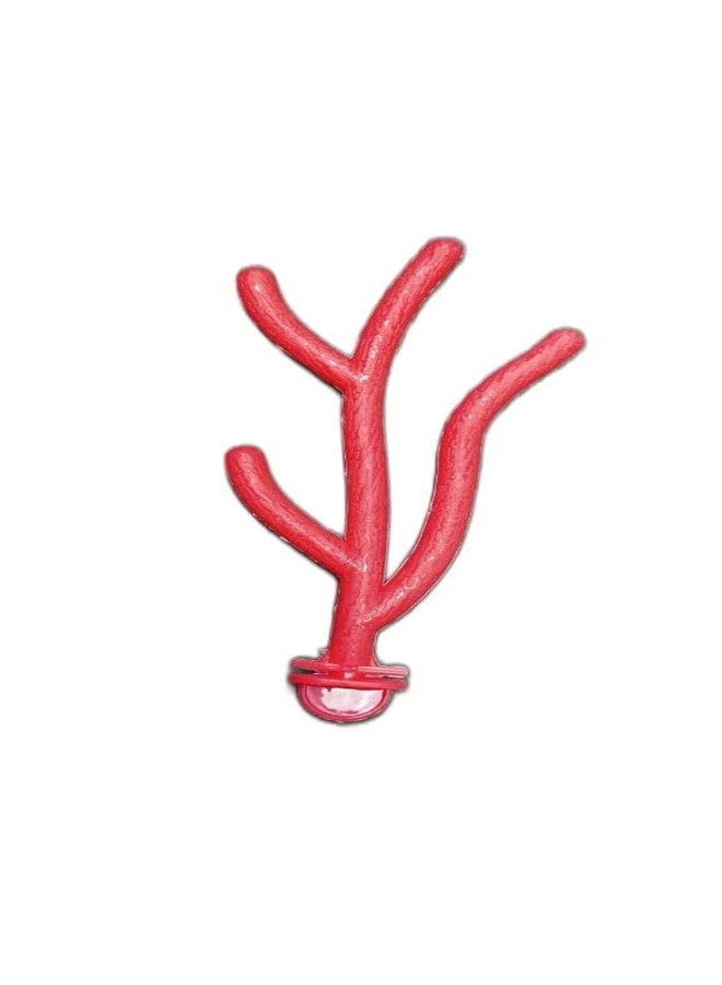 TRADESK Anky Plants Bird Perch for Small Plastic Birds Cage Standing Perches Stick with Branches in Bird Cages for Budgies, Finches, munias (Pack of 4) Multicolor - Image 2